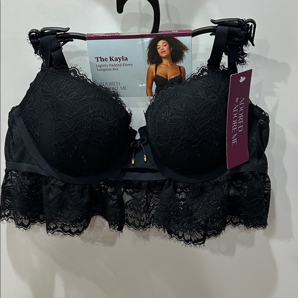 Adored by Adore Me Kayla Lightly Padded Flowy Longline Bra 36B